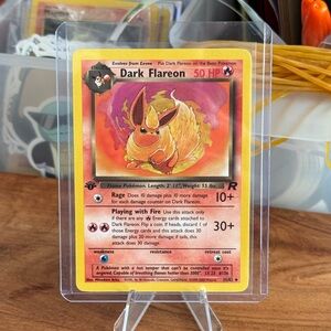 Dark Flareon 1st edition team Rocket